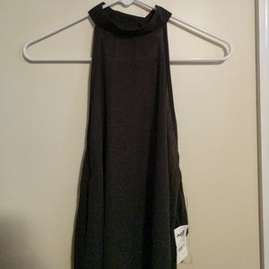 Dressy shirt, lace back, color black